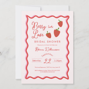 Invitación de Despedida de Soltera Fresa Enamorada
