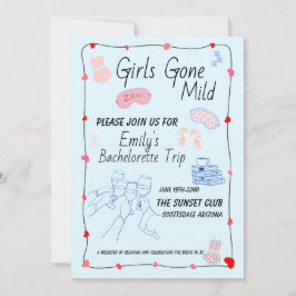 Invitación de Despedida de Soltera Girls Gone Mild