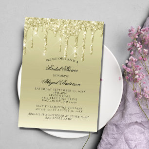 Invitación de Despedida de Soltera Glam Glitter Go