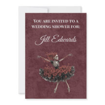 Invitación de Despedida de Soltera Gótica de Acade