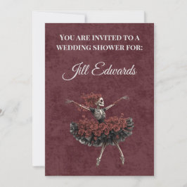 Invitación de Despedida de Soltera Gótica de Acade