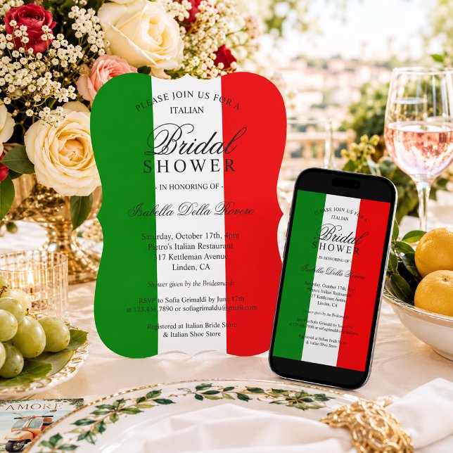 Invitación de Despedida de Soltera Italiana Italia (Subido por el creador)