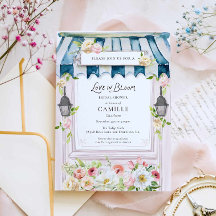 Invitación de Despedida de Soltera Jardín Amor en