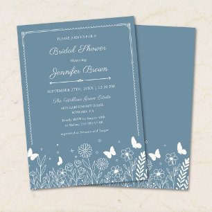 Invitación de Despedida de Soltera Jardín Azul Pol