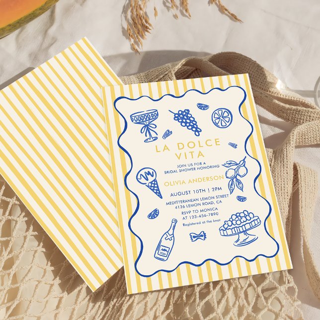  Invitación de Despedida de Soltera La Dolce Vita  (Subido por el creador)