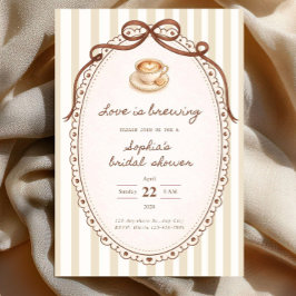 Invitación de Despedida de Soltera Love Is Brewing