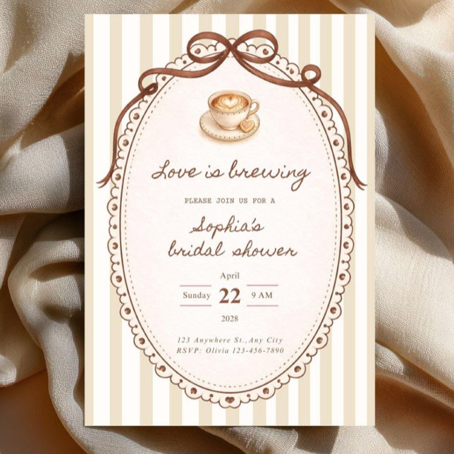 Invitación de Despedida de Soltera Love Is Brewing (Subido por el creador)