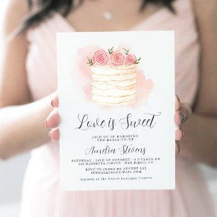 Invitación de Despedida de Soltera Love Is Sweet