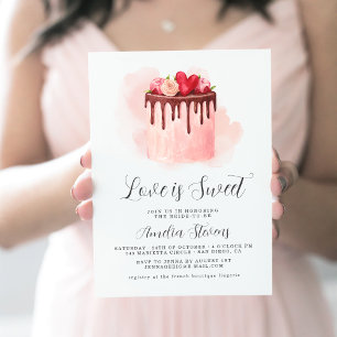 Invitación de Despedida de Soltera Love Is Sweet