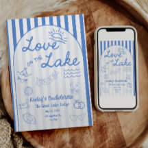 Invitación de despedida de soltera Love on the Lak