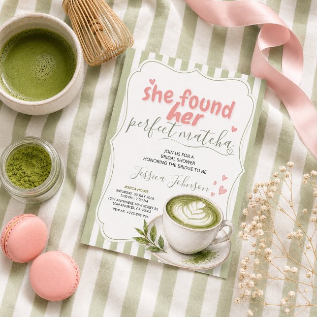 Invitación de Despedida de Soltera Matcha Té Verde (Subido por el creador)