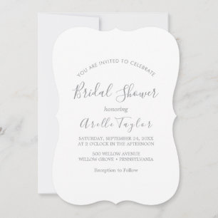 Invitación de Despedida de Soltera Minimalista de 