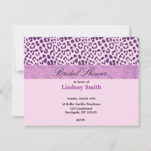 Invitación de Despedida de Soltera Morado y Rosa