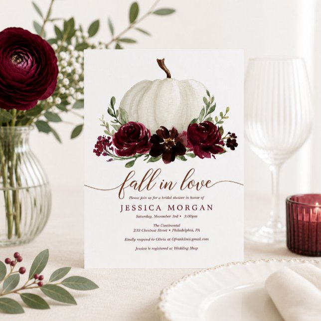 Invitación de Despedida de Soltera Otoño en Amor C (Subido por el creador)