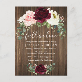Invitación de Despedida de Soltera Otoño In Love