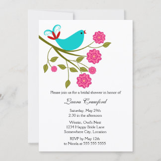 Invitación de Despedida de Soltera Pájaro Cantor T