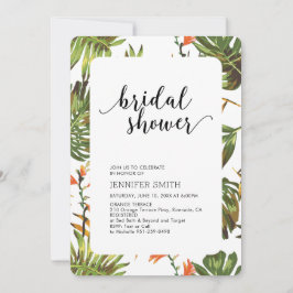 Invitación de Despedida de Soltera para Boda Tropi