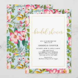 Invitación de Despedida de Soltera para Boda Tropi