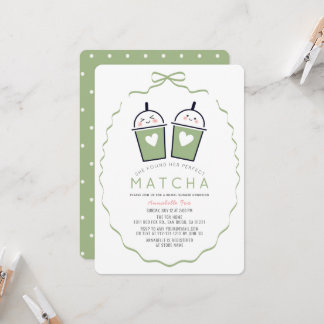 Invitación de Despedida de Soltera Perfect Matcha