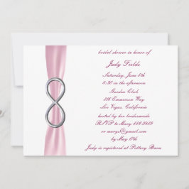 Invitación de Despedida de Soltera Pink Infinity