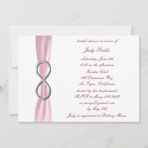 Invitación de Despedida de Soltera Pink Infinity