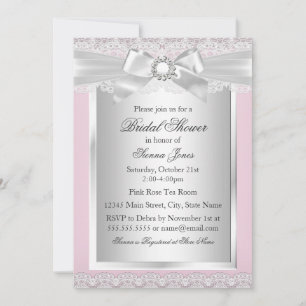 Invitación de Despedida de Soltera Pretty Lace & B