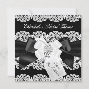 Invitación de Despedida de Soltera Pretty Lace & B