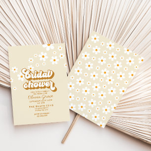 Invitación de despedida de soltera Retro Daisy Gro