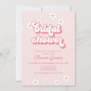 Invitación de Despedida de Soltera Retro Daisy Ros