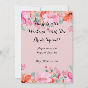 INVITACIÓN DE DESPEDIDA DE SOLTERA ROSA