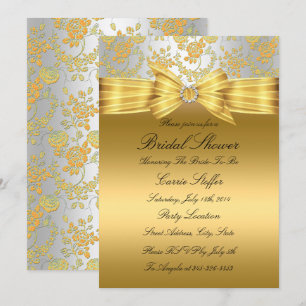 Invitación de Despedida de Soltera Rosa de Oro y P
