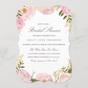 Invitación de Despedida de Soltera Rosa Elegante R