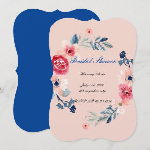INVITACIÓN DE DESPEDIDA DE SOLTERA ROSA FLORAL