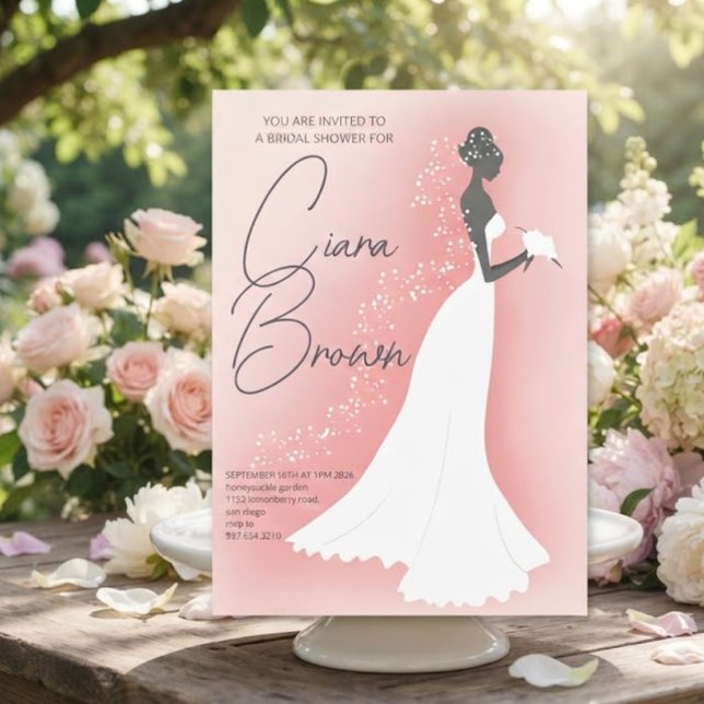Invitación de Despedida de Soltera Rosa Suave Clar (Subido por el creador)