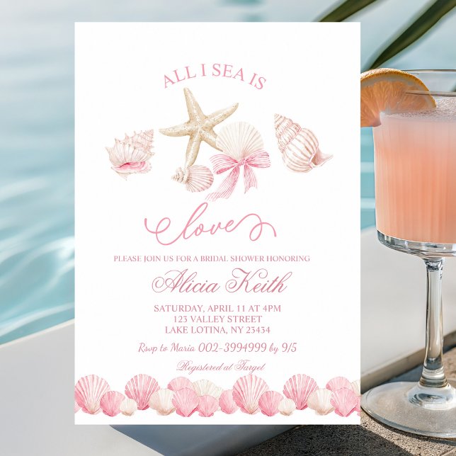 Invitación de despedida de soltera rosa todo lo qu (Subido por el creador)