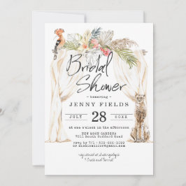 Invitación de Despedida de Soltera Safari Africano