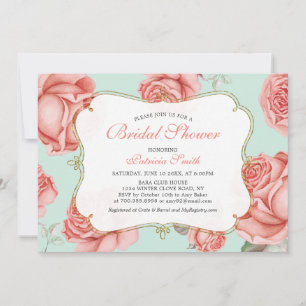 Invitación de Despedida de Soltera Shabby Chic Min