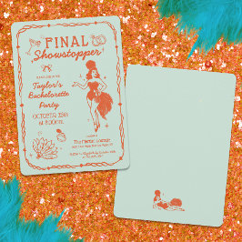 Invitación de despedida de soltera Showgirl Final