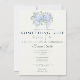 Invitación de Despedida de Soltera Something Blue