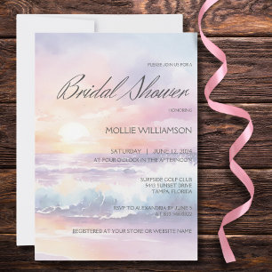 Invitación de Despedida de Soltera Sunset Surf