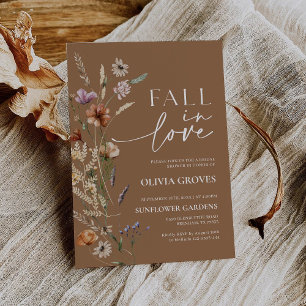 Invitación de Despedida de Soltera Terracotta Fall