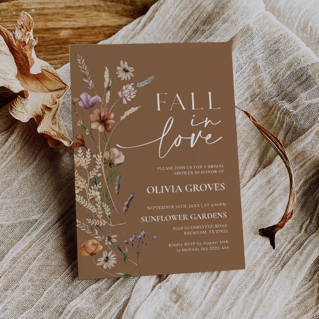 Invitación de Despedida de Soltera Terracotta Fall (Subido por el creador)