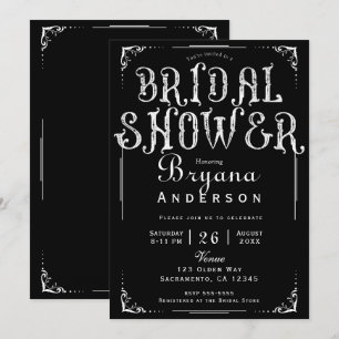 Invitación de Despedida de Soltera Tipo Vintage An