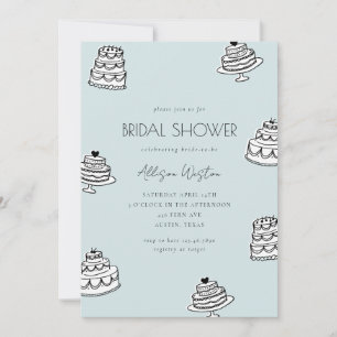 Invitación de Despedida de Soltera Torta Vintage