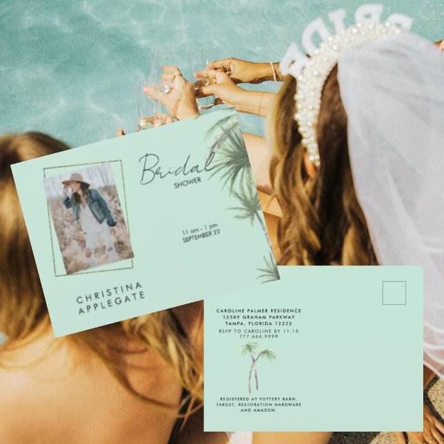 Invitación de Despedida de Soltera Tropical con Fo (Subido por el creador)