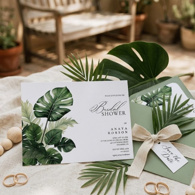 Invitación de Despedida de Soltera Tropical Monste (Subido por el creador)