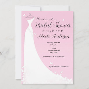 Invitación de Despedida de Soltera Vestido de Novi