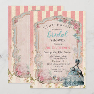 Invitación de despedida de soltera vintage Marie A
