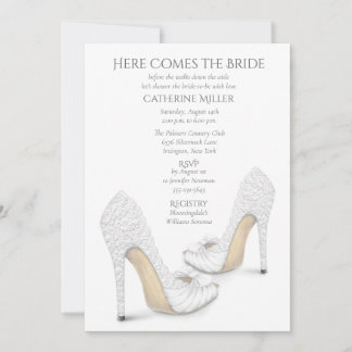 Invitación de Despedida de Soltera Zapatos de Novi