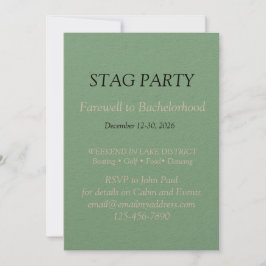 Invitación de DESPEDIDA DE SOLTERO atrevida y eleg